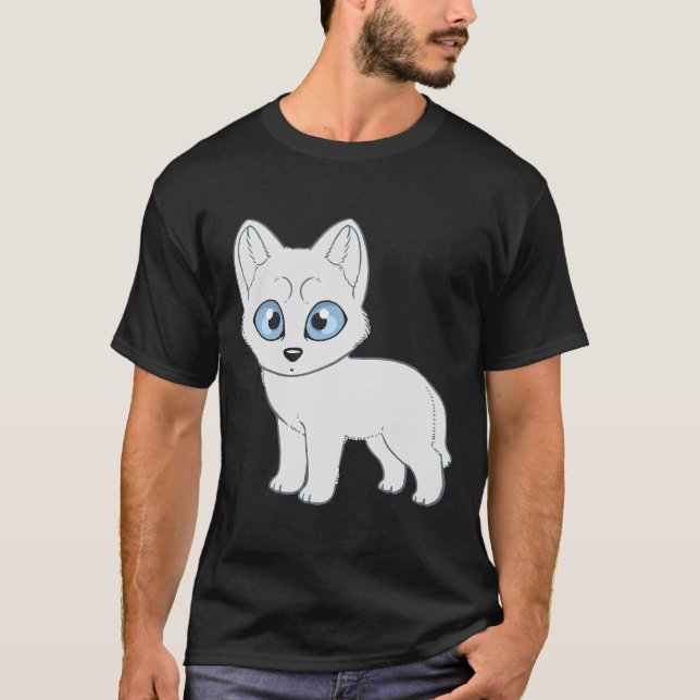Camiseta Husky White Siberiano (Anverso)