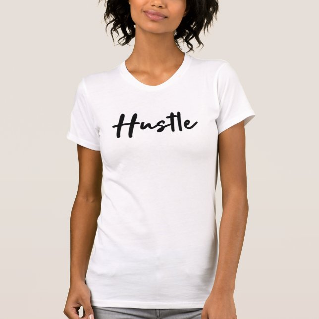 Camiseta Huste a las mujeres de una cita de palabras (Anverso)