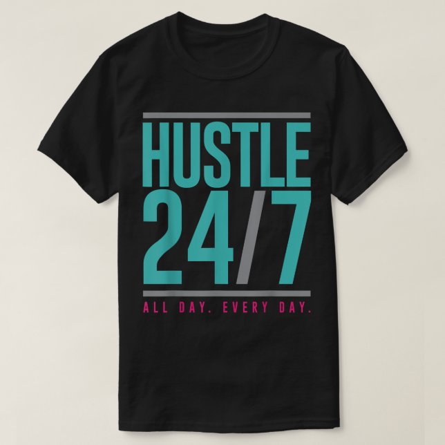 Camiseta Hustle 247 All Day (Diseño del anverso)