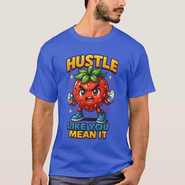 Camiseta Hustle Como Quieres Decir It Chibi Strawberry Tee (Anverso)