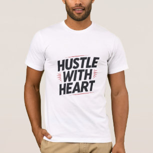 Camiseta Hustle con corazón