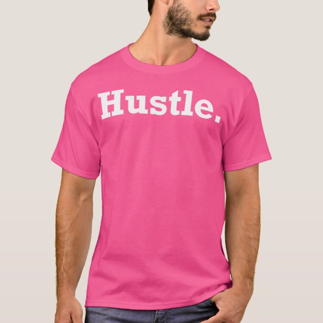 Camiseta Hustle Con Hechos Nutritivos En La Parte De Atrás  (Anverso)