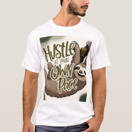 Camiseta Hustle en tu propio ritmo gráfico