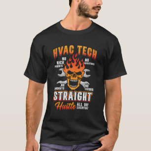 Camiseta Hustle Everyday Funny Hvac Technician Installer Da