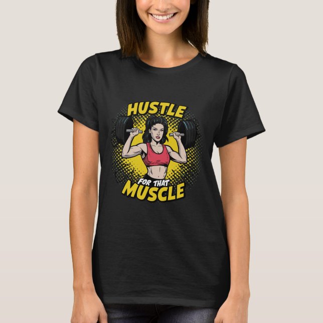 Camiseta Hustle for Musculum GYM (Anverso)