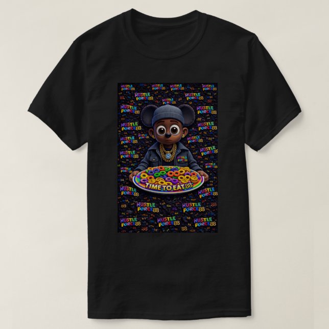 Camiseta Hustle Force 88 Cereal (Diseño del anverso)
