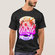 Hustle Hard Tee con diseño de Hip Hop en la parte