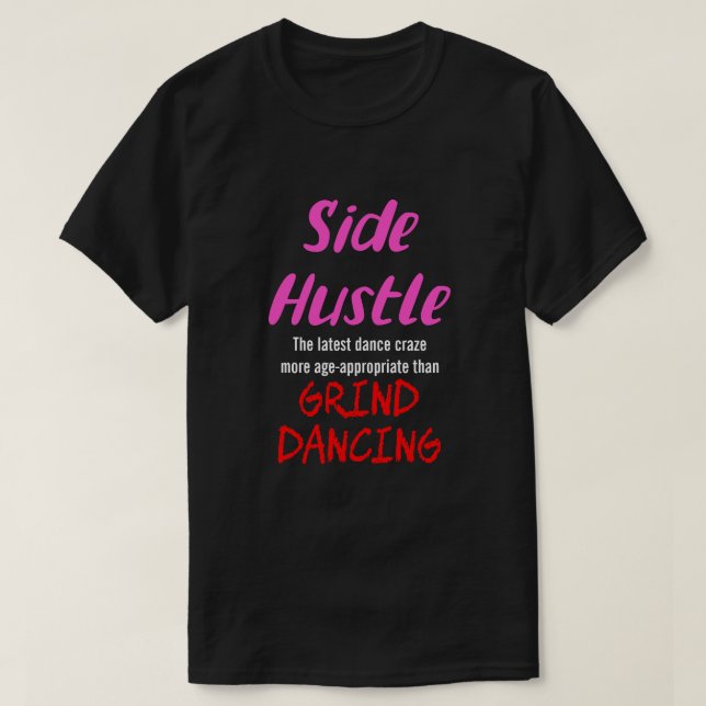 Camiseta Hustle lateral vs. Pnk Neon Dancing. Universalidad (Diseño del anverso)