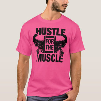 Camiseta Hustle Para El Levantamiento Del Peso Funny Del Mú