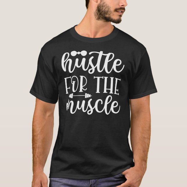 Camiseta Hustle Para El Músculo (Anverso)