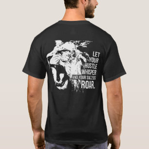 Camiseta Hustle y Éxito - Trabajo duro - Motivación de leon
