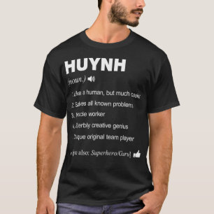 Camiseta Huynh Name Definition Retro Family Funny 