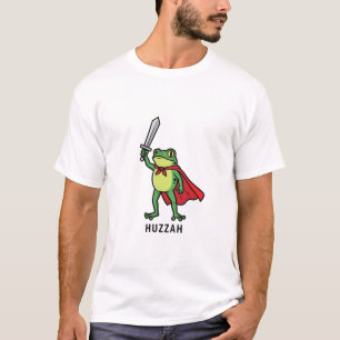 Camiseta Huzzah Frog Knight Cita graciosa de meme