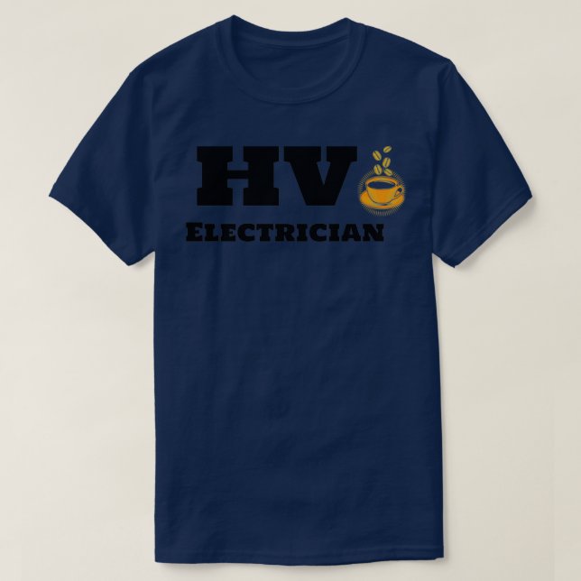 Camiseta HV Electricista y Café (Diseño del anverso)