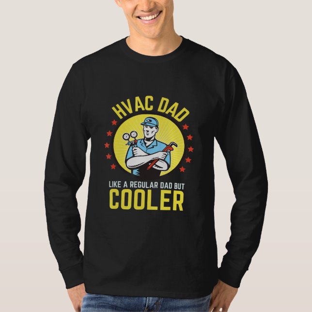 Camiseta Hvac Dad Como Un Papá Regular - Técnico Hvac Ac R (Anverso)