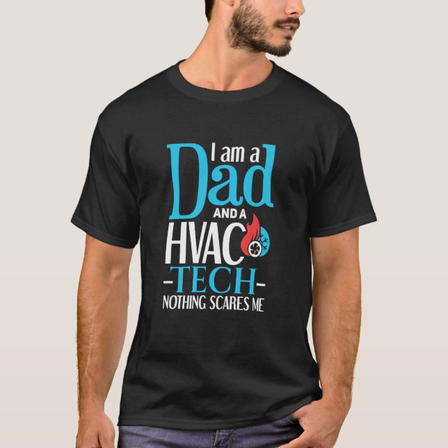 Camiseta HVAC Dad  Father HVAC Worker HVAC Tech (Anverso)
