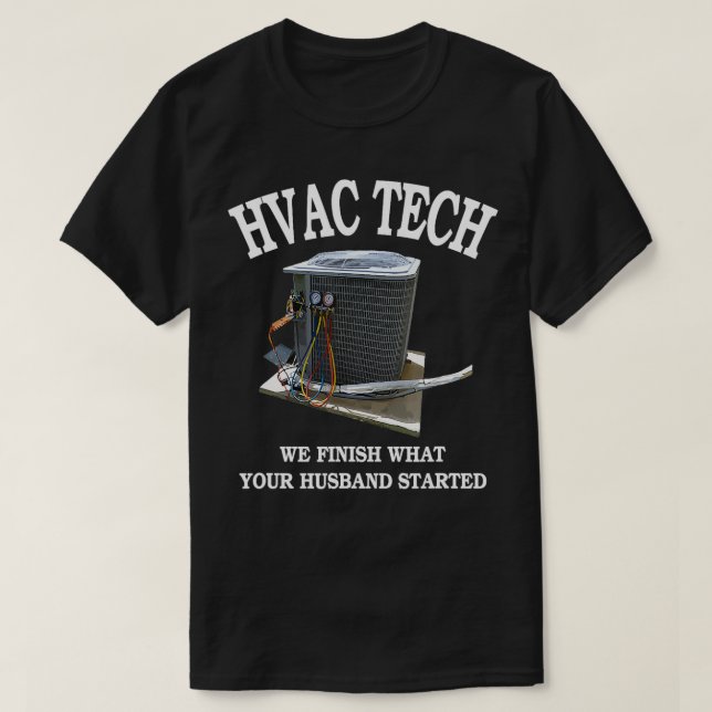 Camiseta HVAC divertido y moderno (Diseño del anverso)