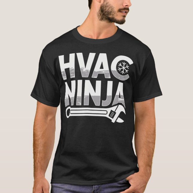 Camiseta Hvac Ninja Apparel Professional Master Air Conditi (Anverso)