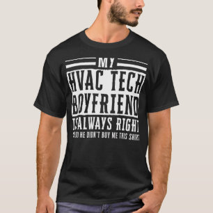 Camiseta Hvac Tech Girlfriend Apparthélées Técnicos Cutos