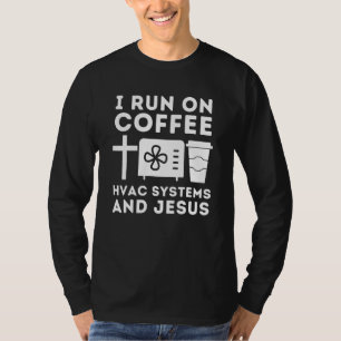 Camiseta Hvac Technician Aire Acondicionador Reparando Café