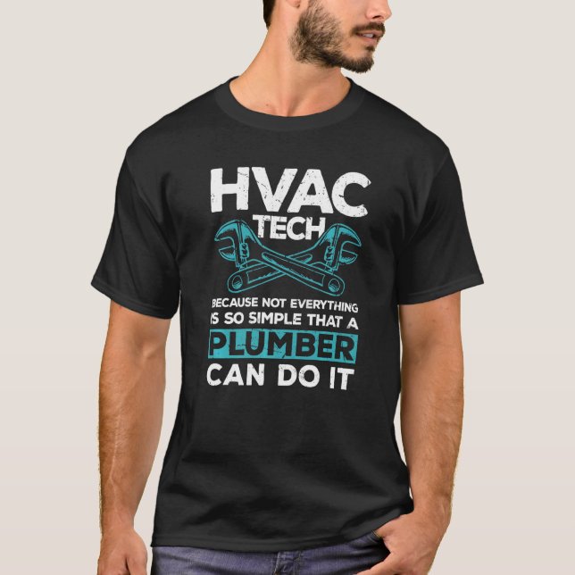 Camiseta Hvac Technician Apparel Ingeniero Hvac Mens Hvac (Anverso)