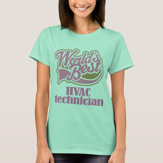 Camiseta Hvac Technician Pink Gift (Anverso)