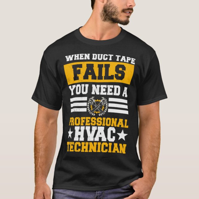 Camiseta HVAC Technician Service HVACR Tech Installer Work  (Anverso)