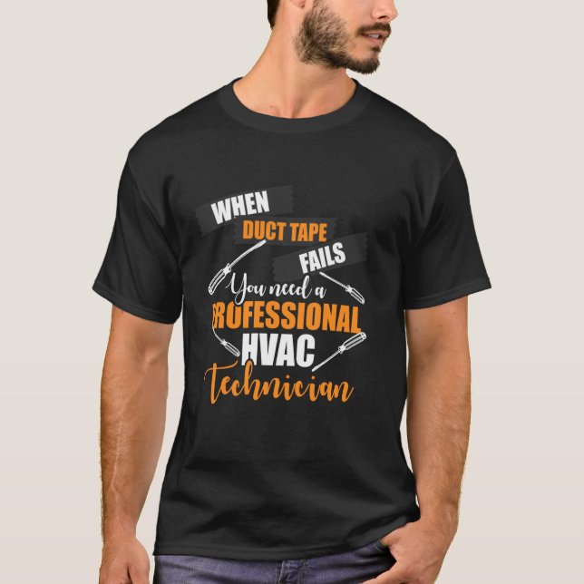 Camiseta Hvac Técnico Profesional Funny Hvac Tech (Anverso)