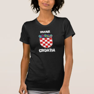 Camiseta Hvar, Croacia con escudo de armas