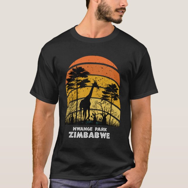 Camiseta Hwange Park Zimbabue Safari National Park Game Res (Anverso)