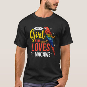 Camiseta Hyacinin Macaw Scarlet Greenwing Bird Parrot