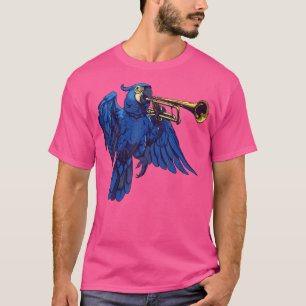 Camiseta Hyacinth Macaw Tocando La Trompeta
