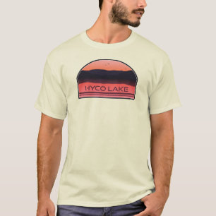 Camiseta Hyco Lake North Carolina Red Sunrise