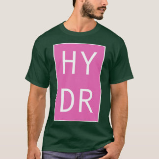 Camiseta HYDR rosa sobredimensionado