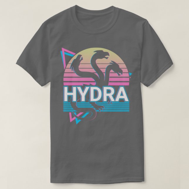 Camiseta Hydra Antiguo Retro Griego De Mitología (Diseño del anverso)
