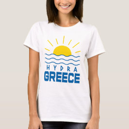 Camiseta Hydra Grecia Sunshine and Sea Waves Women's