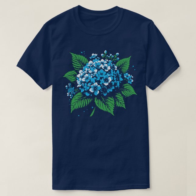 Camiseta Hydrangea (Diseño del anverso)