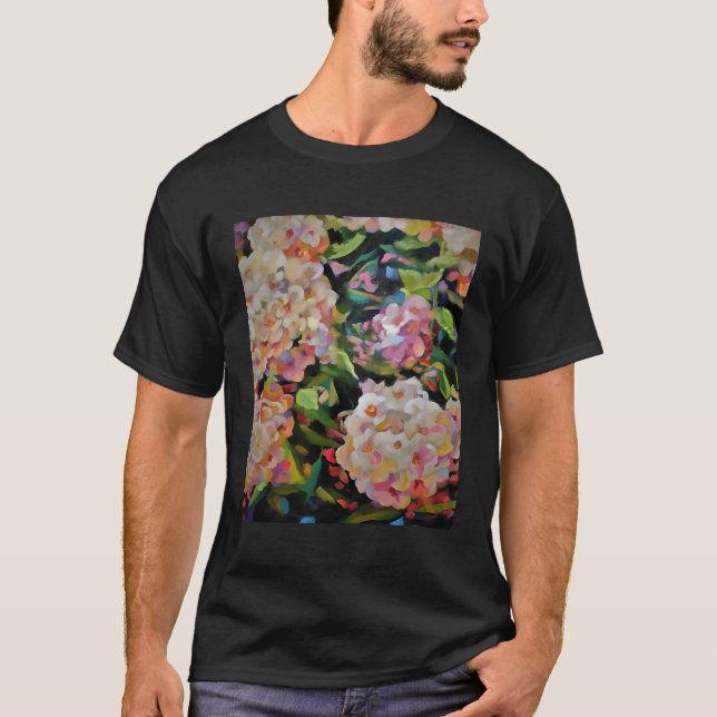 Camiseta Hydrangea Blossom Floral decorativa K Florets (Anverso)