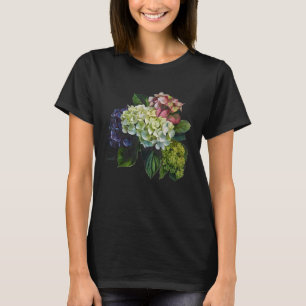 Camiseta Hydrangea Flores Amantes Florales