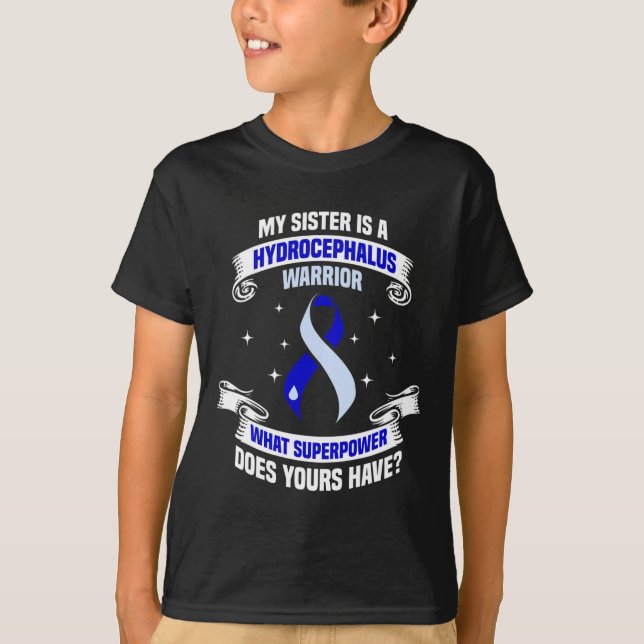 Camiseta Hydrocephalus Sobreviviente de la Hermana Poder Wa (Anverso)
