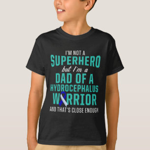 Camiseta Hydrocephalus Survivor Dad Hero Awareness Warrior