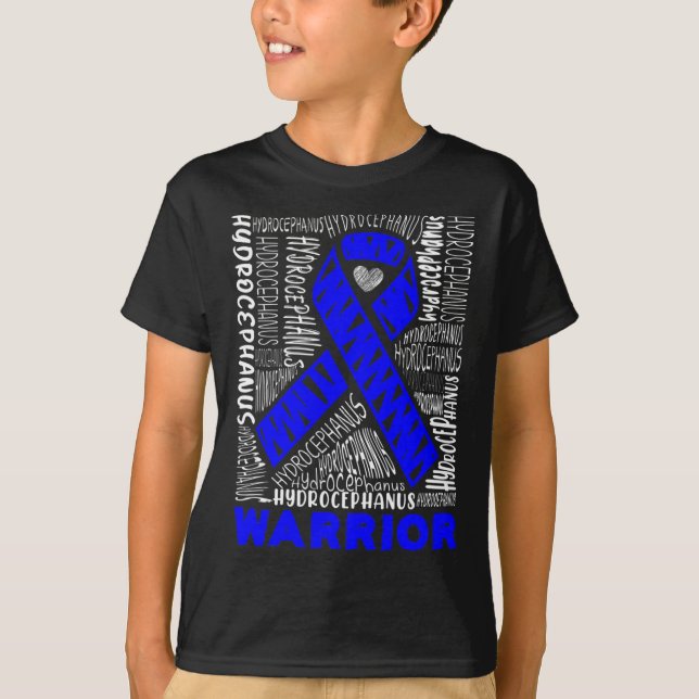 Camiseta Hydrocephalus Survivor Hardwork Awareness Warri (Anverso)