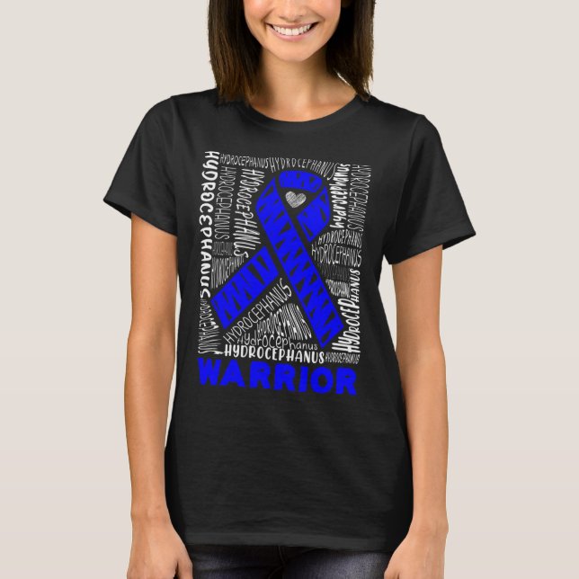 Camiseta Hydrocephalus Survivor Hardwork Awareness Warri (Anverso)