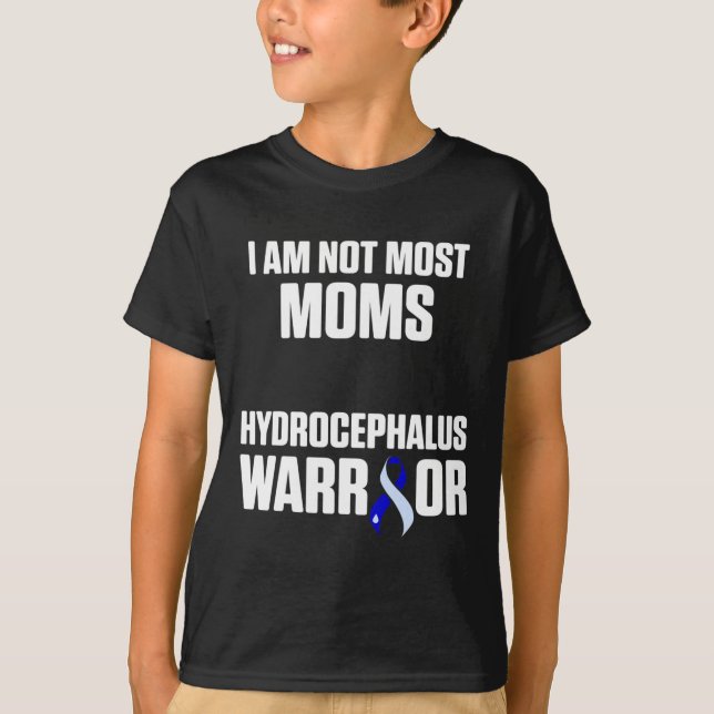 Camiseta Hydrocephalus Survivor Moms Awareness Warrier (Anverso)