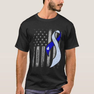 Camiseta Hydrocephalus Survivor USA Bandera Guerrero de Con