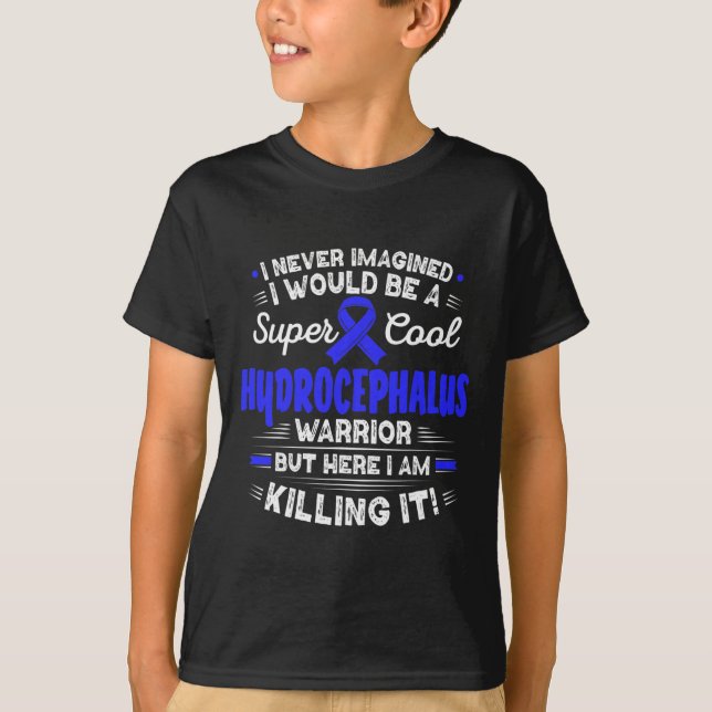 Camiseta Hydrocephalus Warrior Hydrocephalus Conciencia (Anverso)