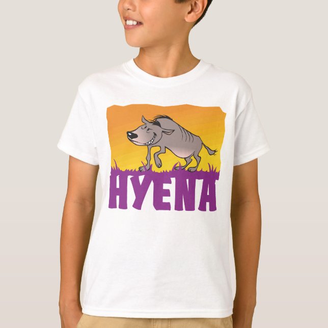 Camiseta Hyena amistoso del niño (Anverso)