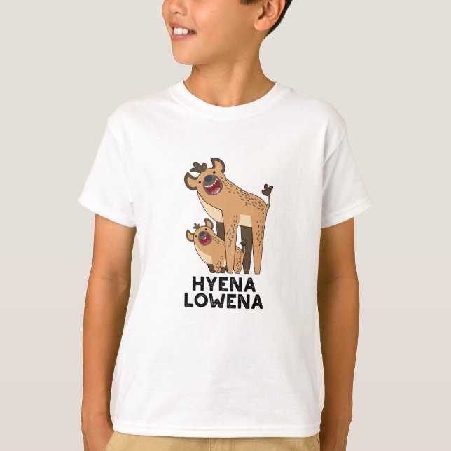 Camiseta Hyena Lowena Funny Animal Hyena Pun (Anverso)