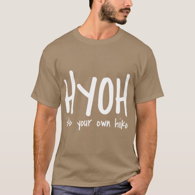 Camiseta HYOH hike your own hike vintage (Anverso)