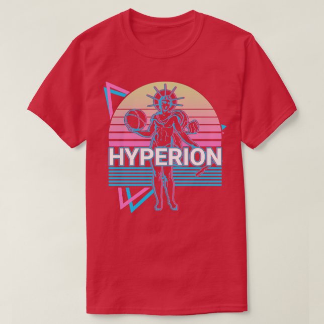Camiseta Hyperion Titan Dios Antiguo Retro de Mitología Gri (Diseño del anverso)